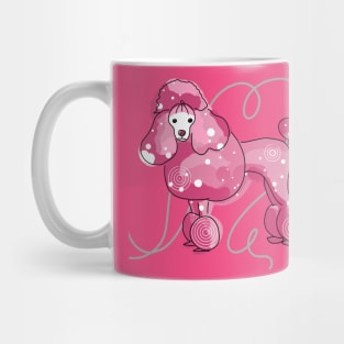 Pink Poodle - Hot Pink Mug